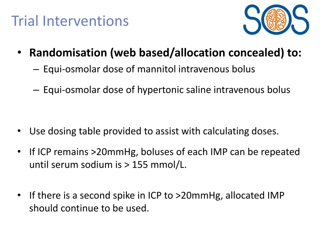 trial interventions