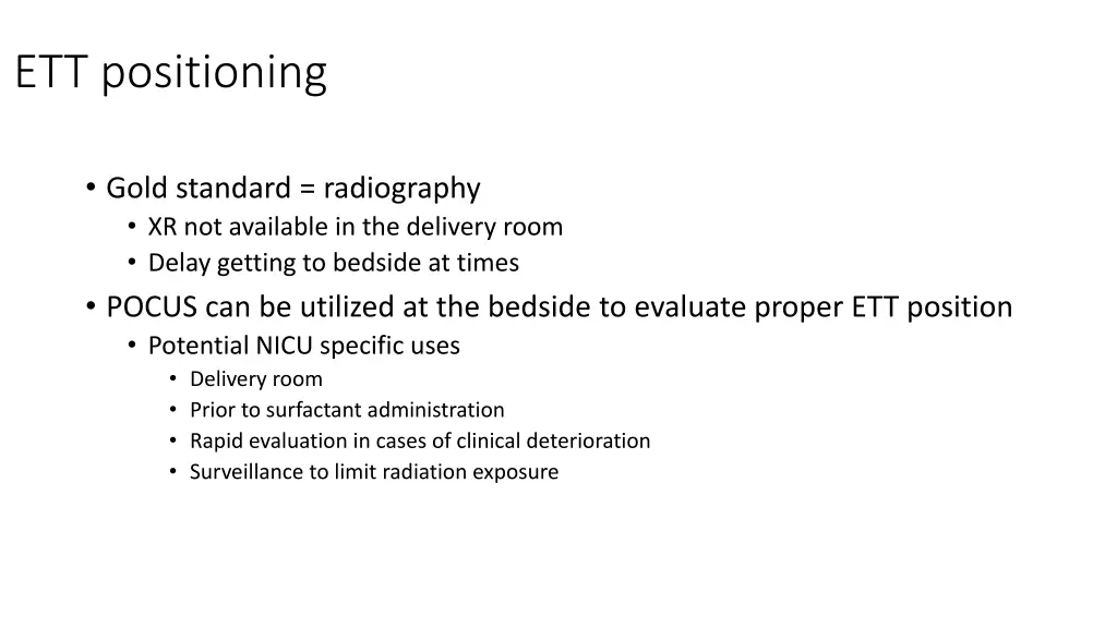 ett positioning