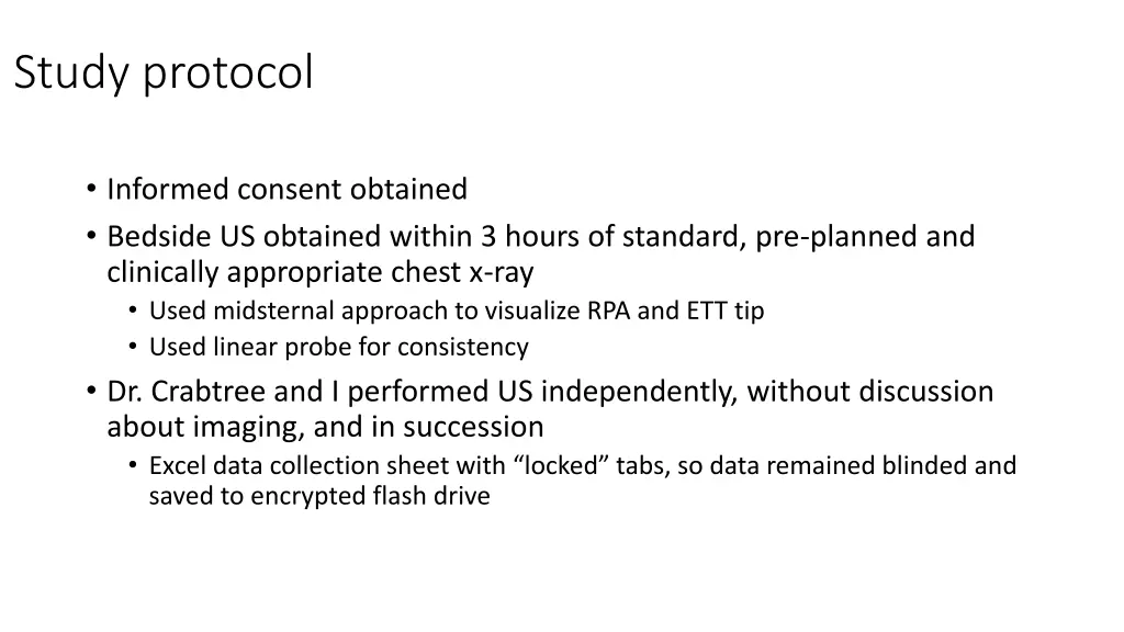 study protocol