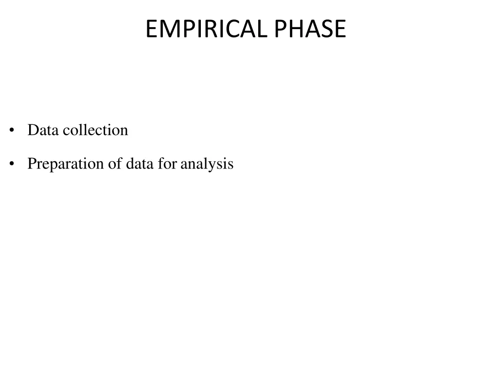 empirical phase