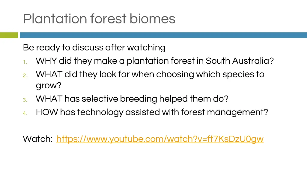 plantation forest biomes