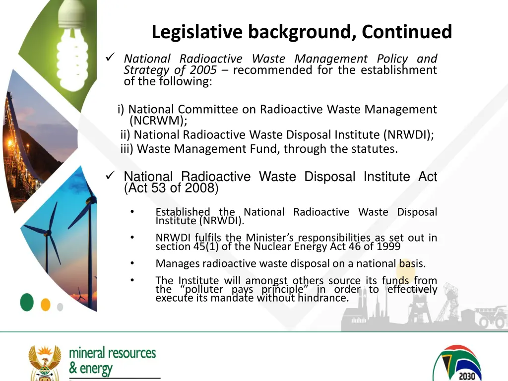 legislative background continued