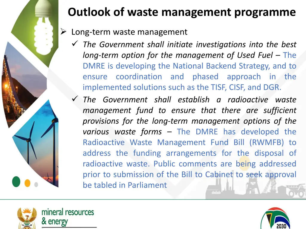 outlook of waste management programme 1