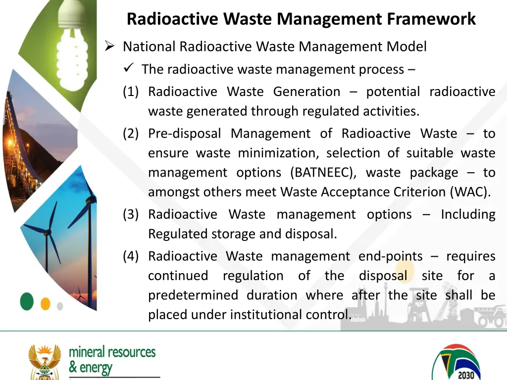 radioactive waste management framework 1