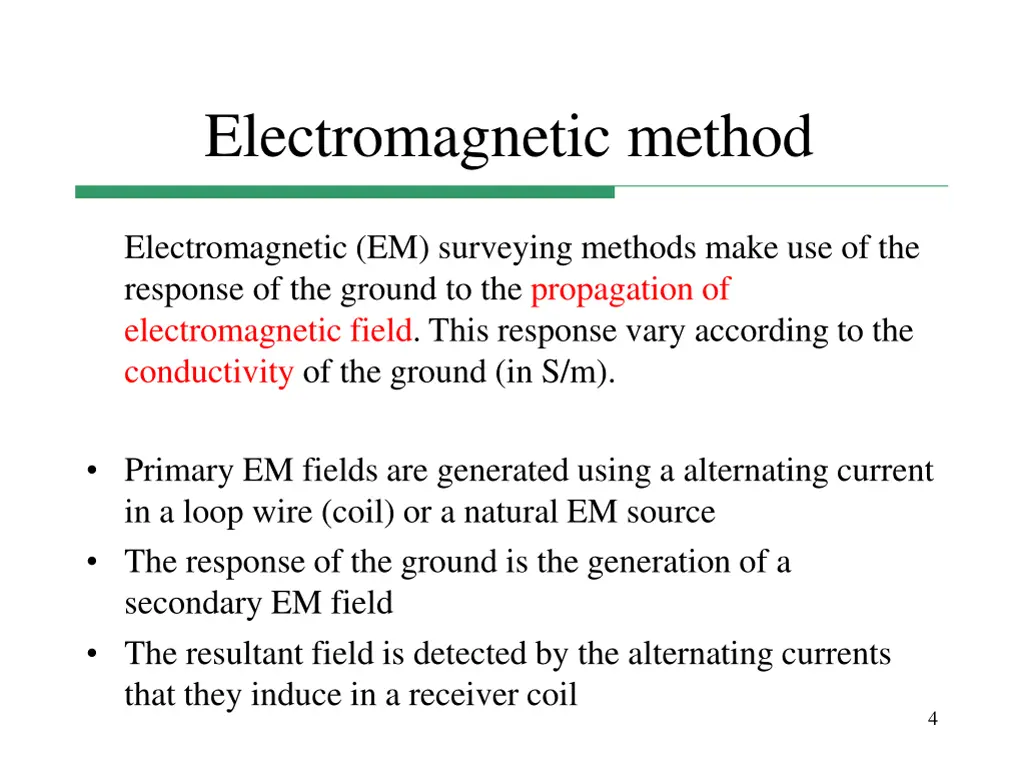 electromagnetic method