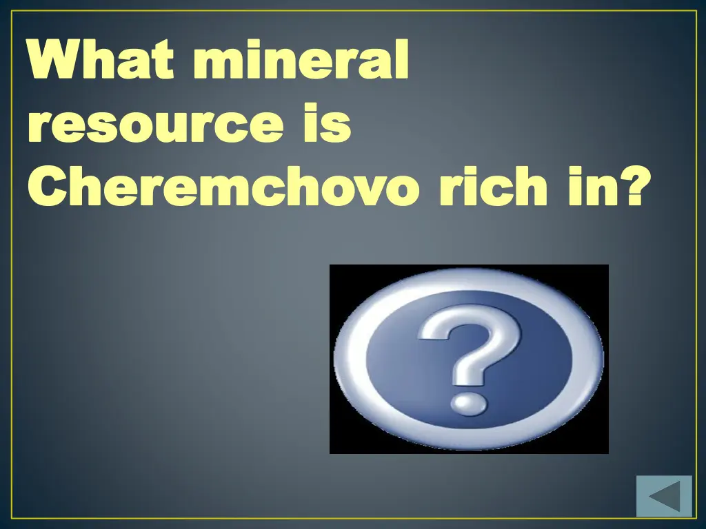 what mineral what mineral resource is resource