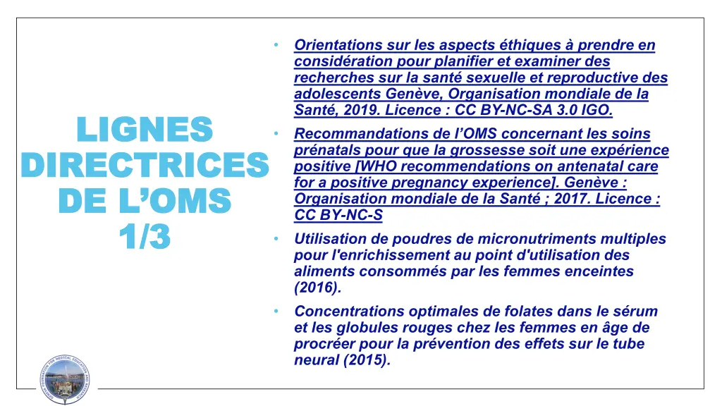 lignes lignes directrices directrices