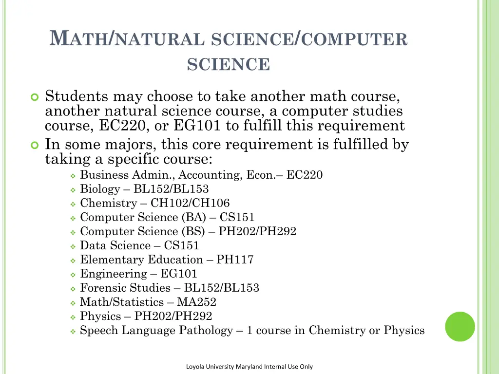 m ath natural science computer science