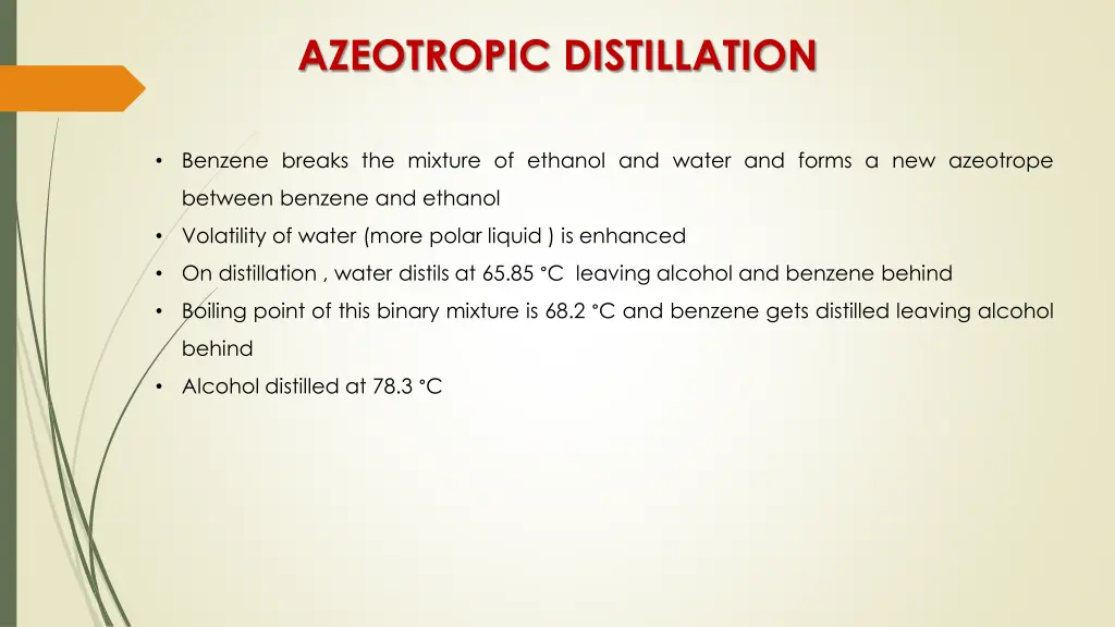 azeotropic distillation 1