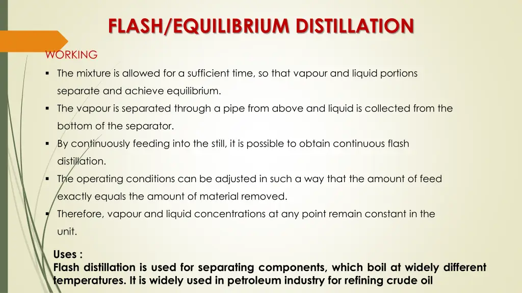 flash equilibrium distillation 2