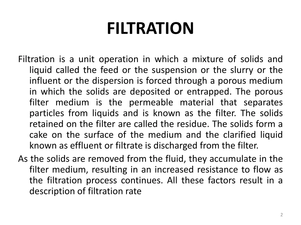 filtration 1