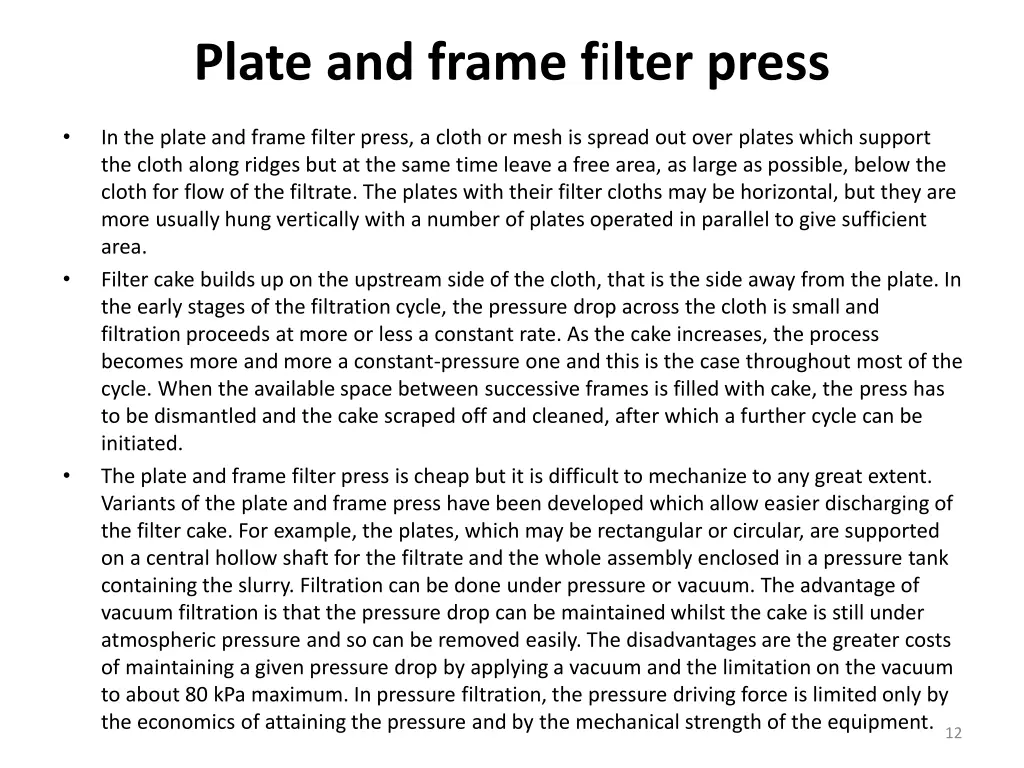 plate and frame f i lter press