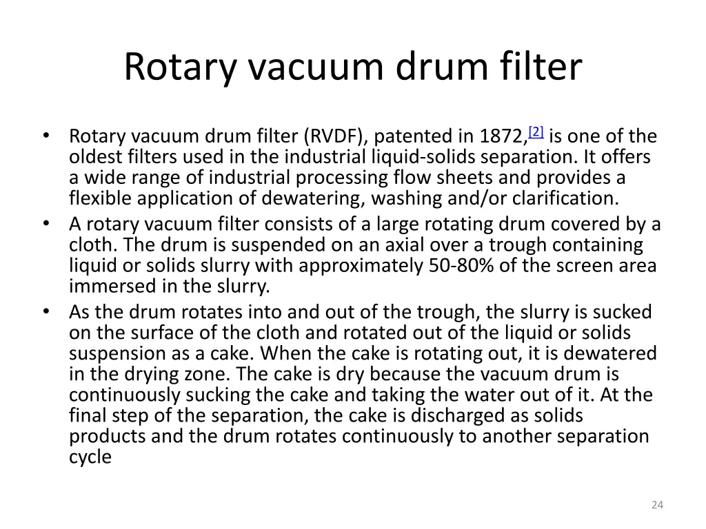 rotary vacuum drum filter