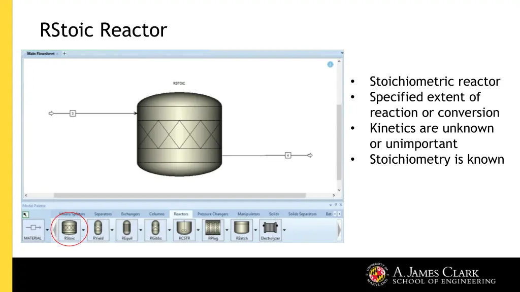 rstoic reactor