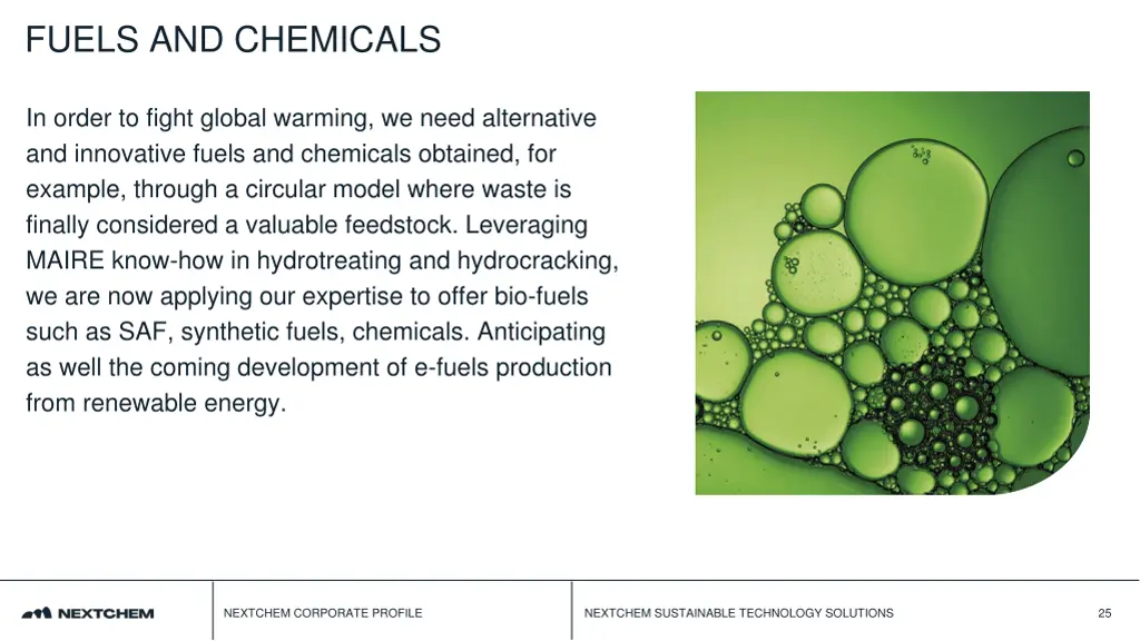 fuels and chemicals