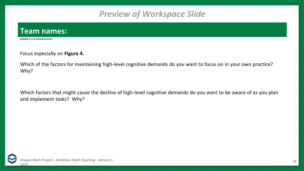 preview of workspace slide