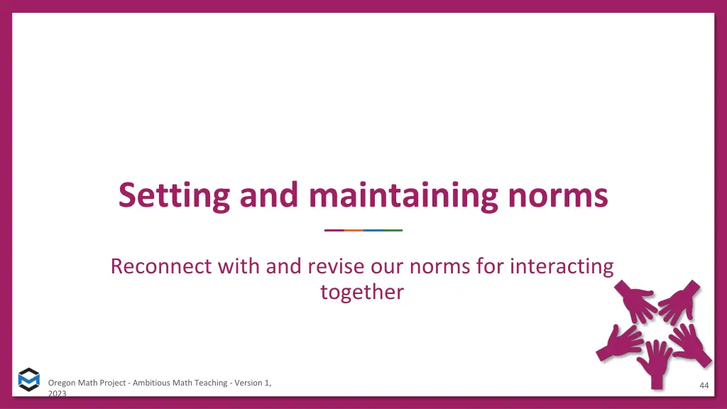 setting and maintaining norms 1