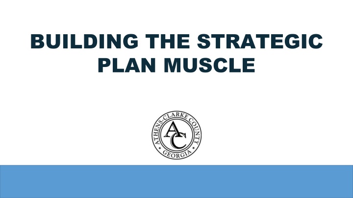 building the strategic plan muscle