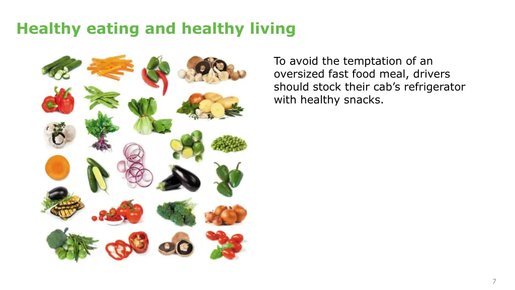 healthy eating and healthy living