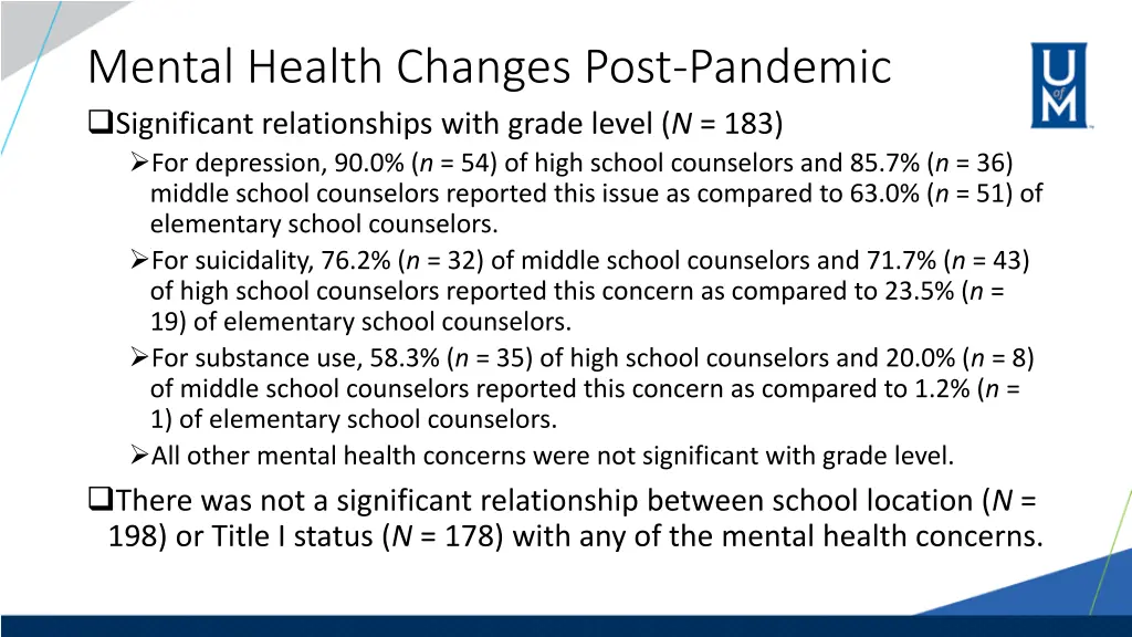 mental health changes post pandemic significant