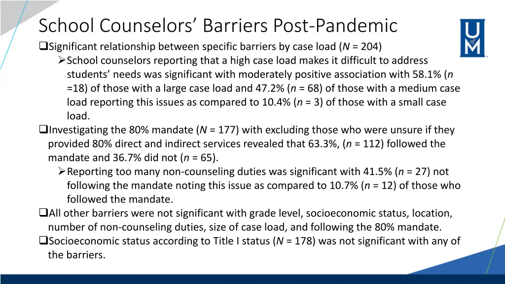 school counselors barriers post pandemic 2