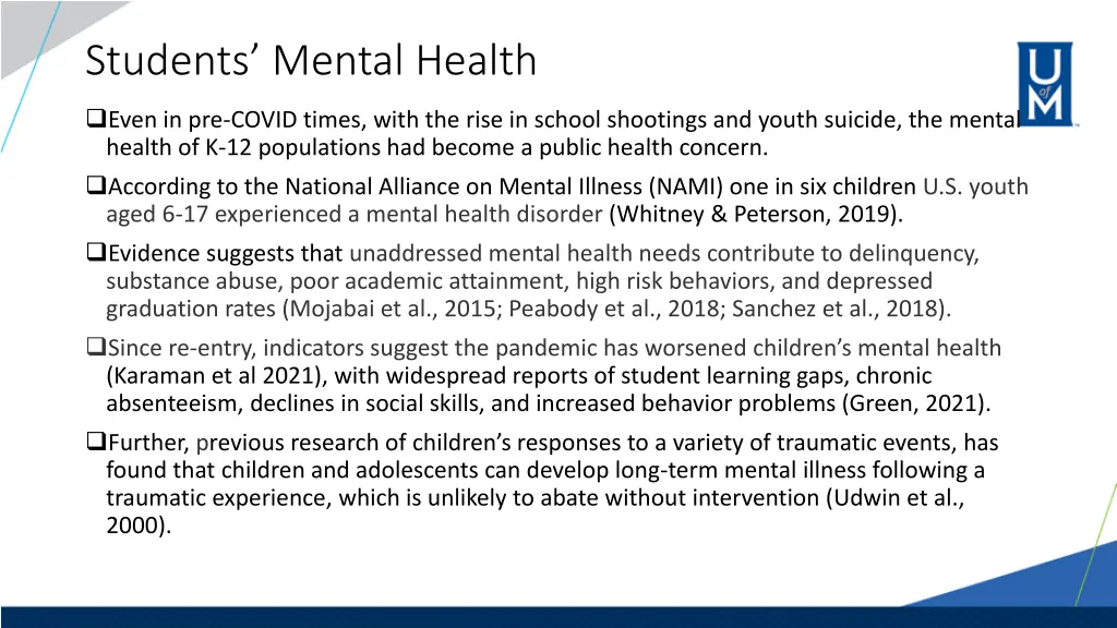 students mental health