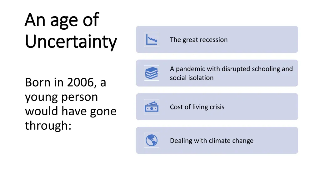 an age of an age of uncertainty uncertainty