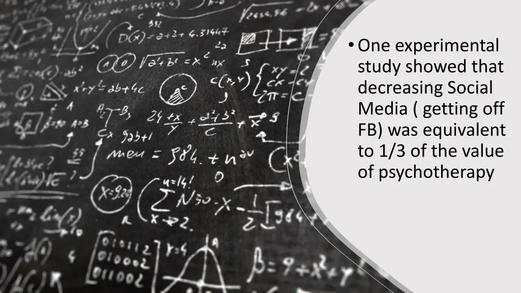 one experimental study showed that decreasing