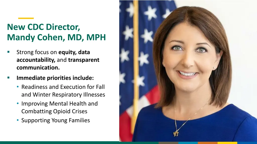 new cdc director mandy cohen md mph