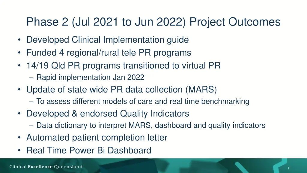 phase 2 jul 2021 to jun 2022 project outcomes