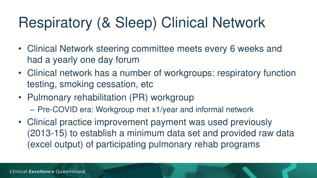 respiratory sleep clinical network