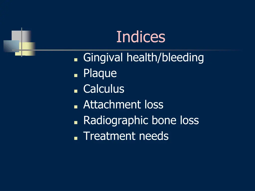 indices