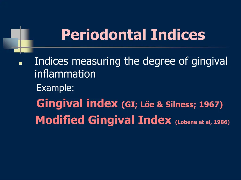 periodontal indices 1