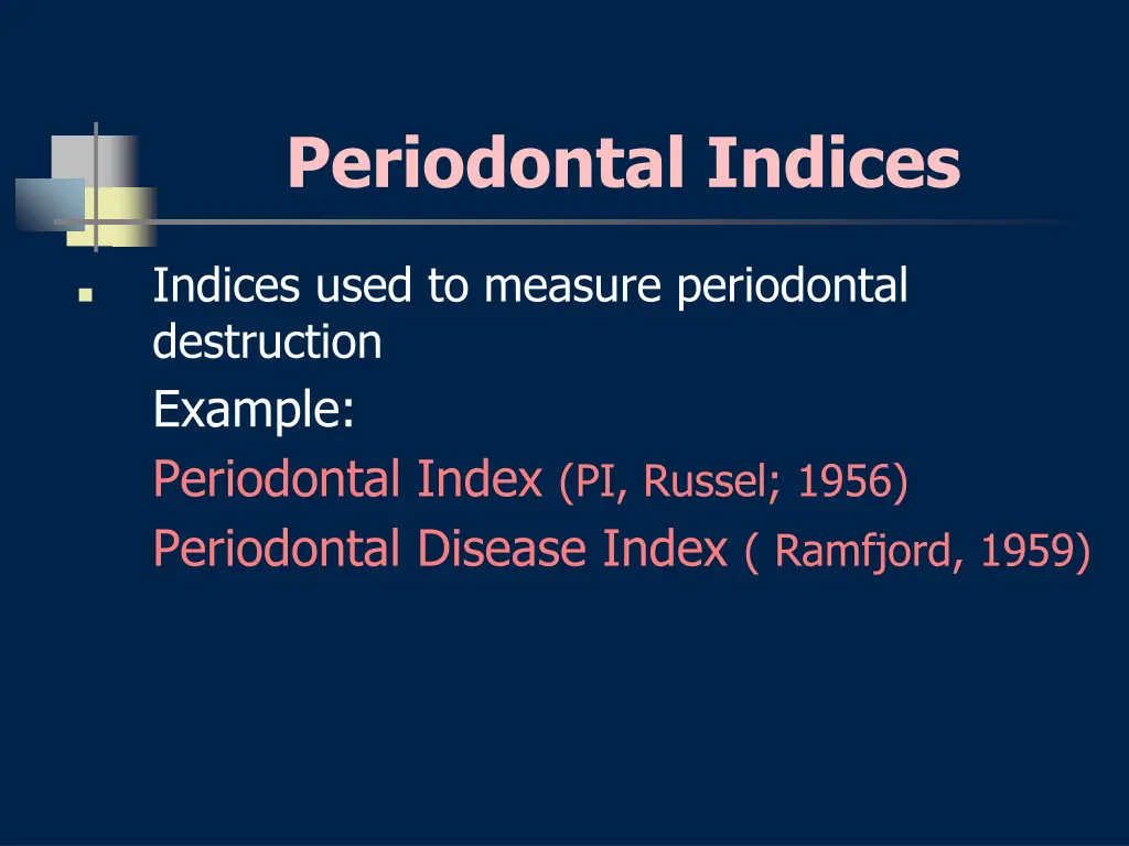 periodontal indices 2