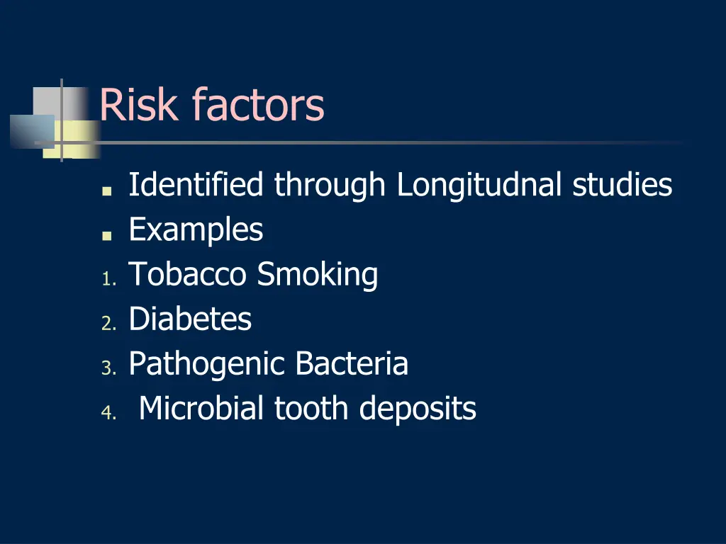 risk factors