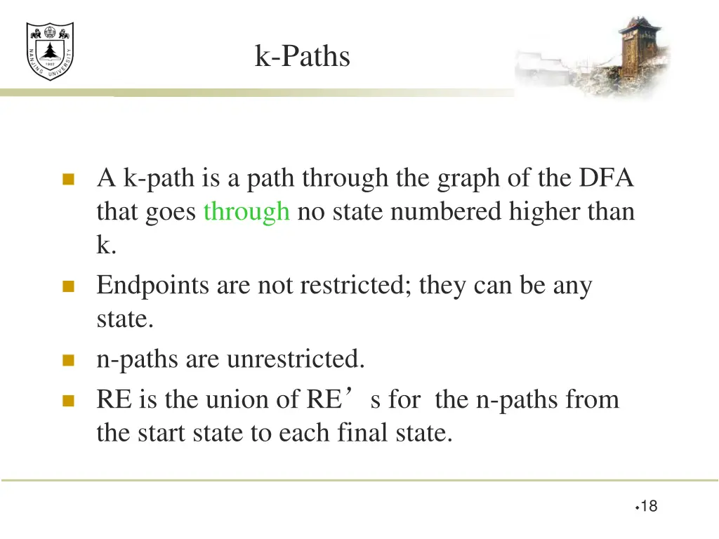 k paths