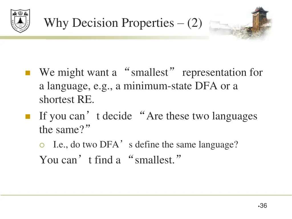 why decision properties 2