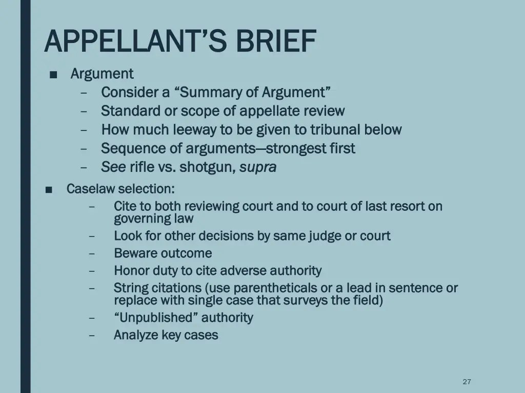 appellant s brief appellant s brief argument