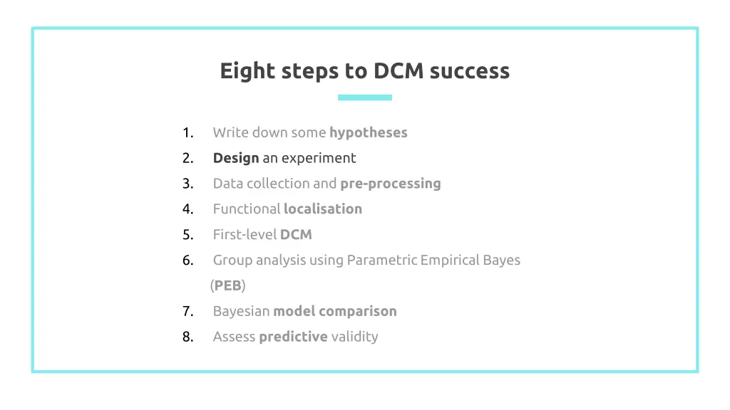 eight steps to dcm success