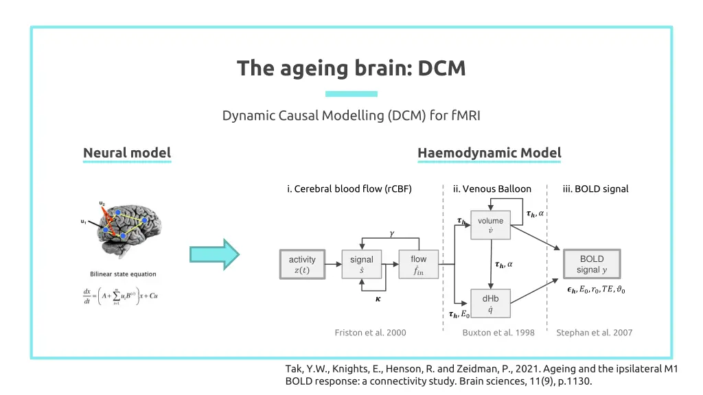 the ageing brain dcm