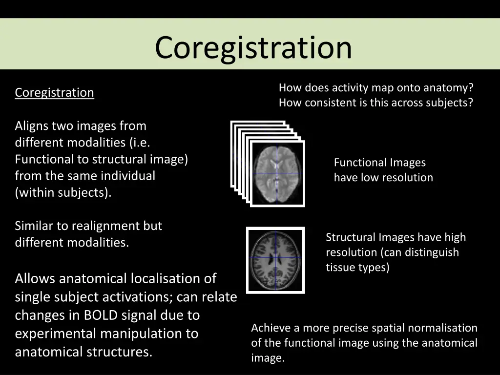 coregistration