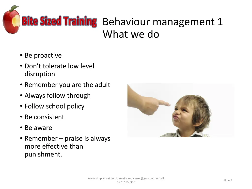 behaviour management 1 what we do