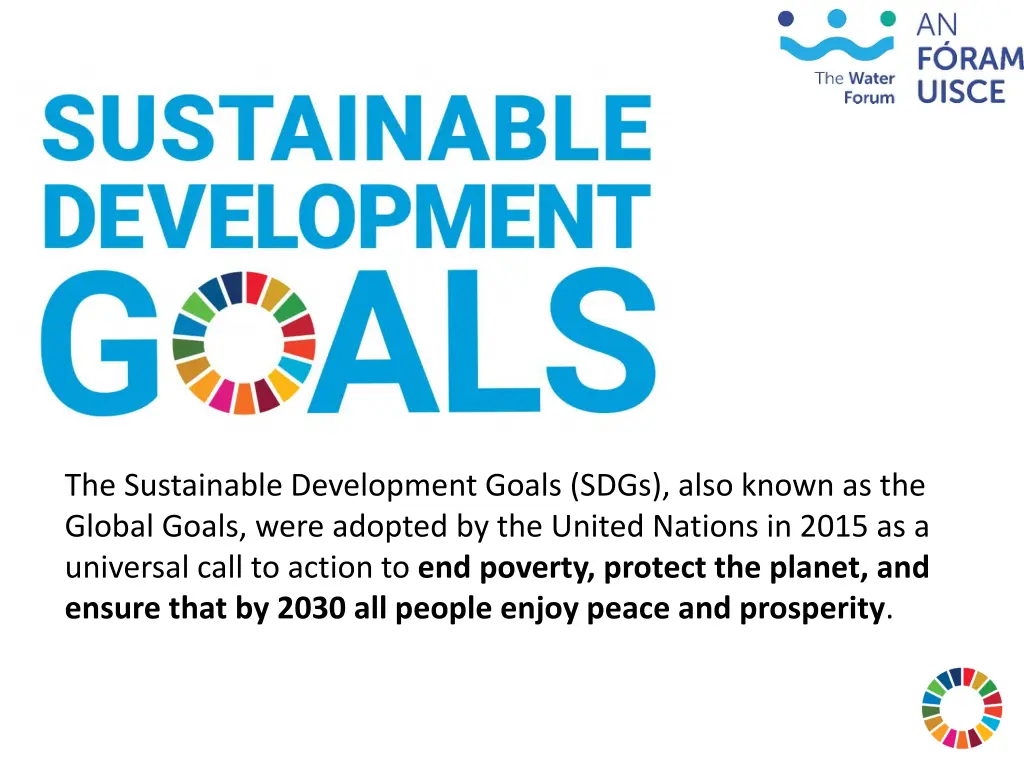 the sustainable development goals sdgs also known