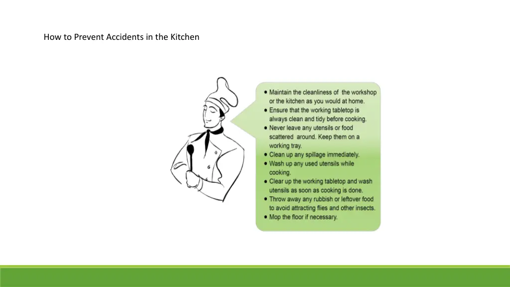 how to prevent accidents in the kitchen