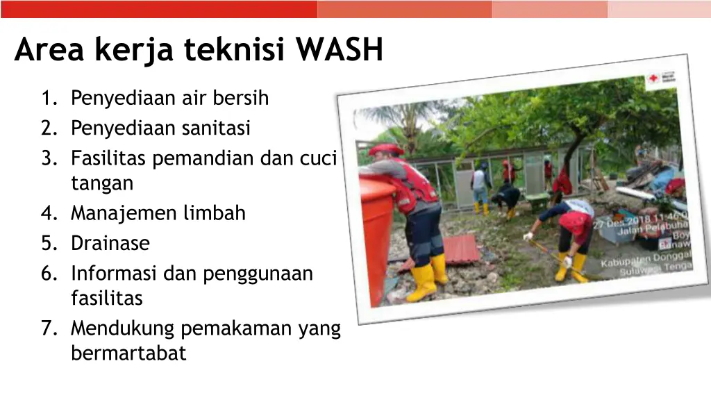 area kerja teknisi wash