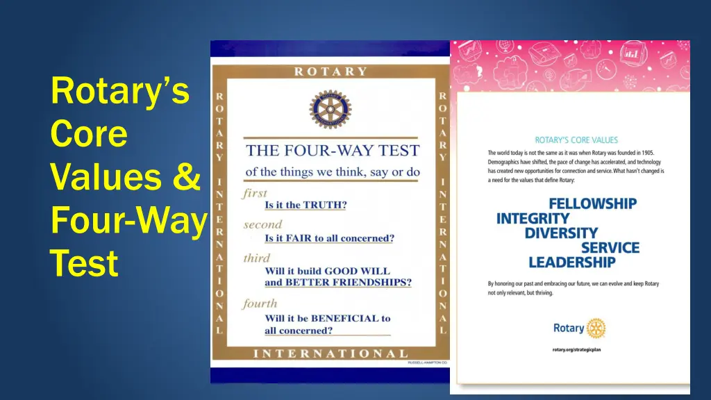 rotary s core values four way test