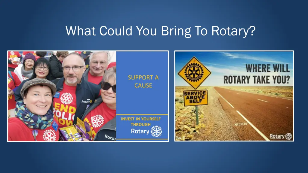 what could you bring to rotary
