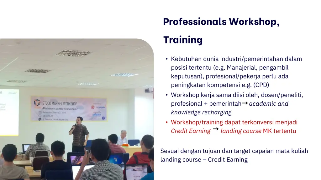 professionals workshop training