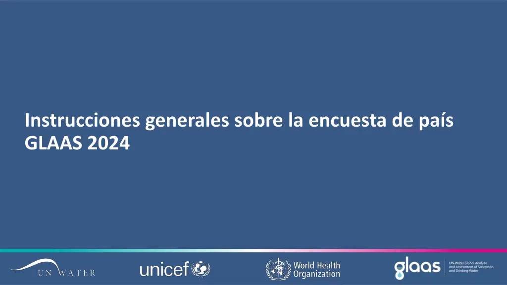 instrucciones generales sobre la encuesta