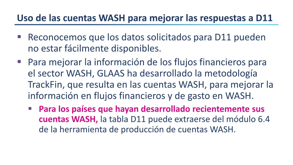 uso de las cuentas wash para mejorar